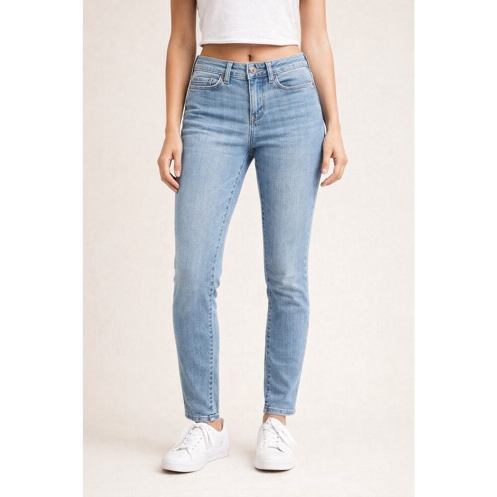 J.Jill Denim Boyfriend Jeans Women's 4 Blue Mid-Rise Straight Leg